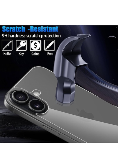 Apple Uyumlu iPhone 17 Arka Cam Koruma Magsafe Koruma Nano Cam Arka Kapak Koruması