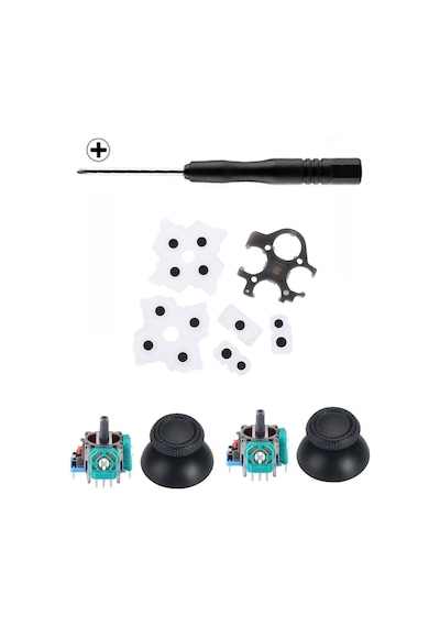 Ps5 Analog Motor Topuz İç Lastik Versiyon 2 Tamir Seti Ps5 Tornavida Playstation 5 Kol Tamiri Siyah