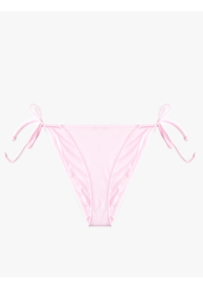 Koton Yanları İpli Üçgen Bikini Altı Pembe 6sak00018mm Gül Renği