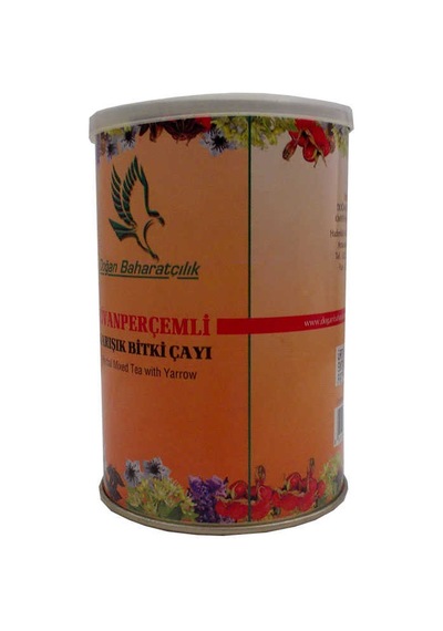 Civanperçemli Bitkisel Karışım Çay 100 Gr Teneke Kutu