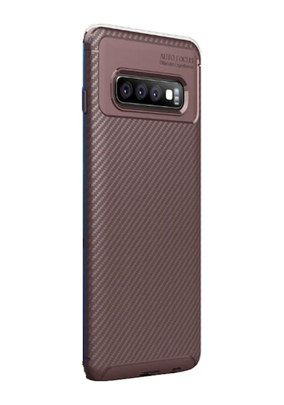 Samsung Galaxy Uyumlu S10 Kılıf Negro Karbon Dizayn Silikon