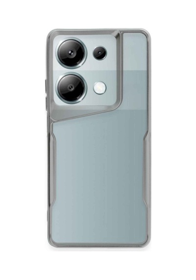 Redmi Note 13 Pro 4g Kılıf Boyi Silikon Kapak - Gümüş Bz8683140724405