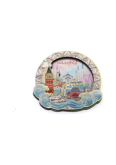 İstanbul Temalı Buzdolabı Magneti 8x8 Cm