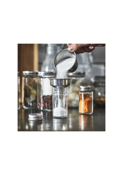 Ikea Cıtronhaj 2'li Tuzluk Ve Biberlik Seti 60 Ml 8 X 4 Cm Şeffaf Krom Metal - Şeffaf