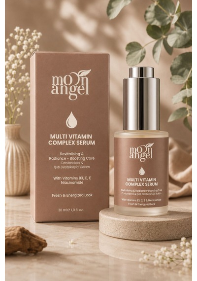 Multi Vitamin Serum Canlandırıcı Ve Işıltı Veren B3, C, E Vitaminleri & Niacinamide Cilt Bakım Serumu 30 Ml