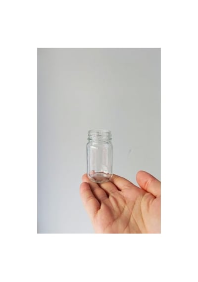 Şeffaf Shot Kavanoz 67 Cc, Metal Siyah Kapaklı 6 Adet 2.8 L
