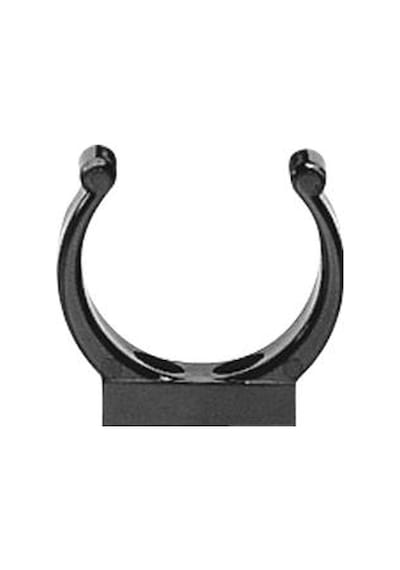 Plastic Support Clip, Ø30mm, Black