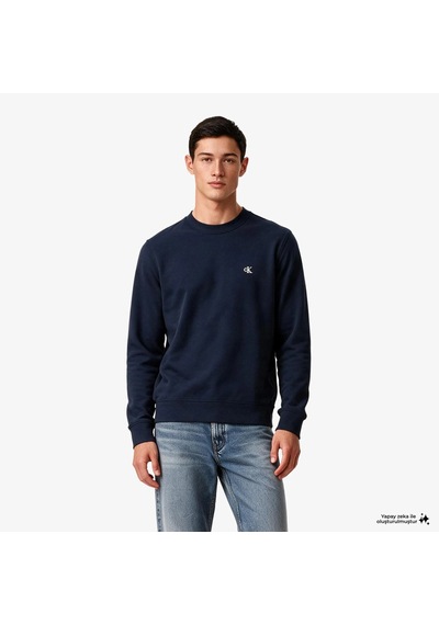 Calvin Klein Erkek Marka Logolu Günlük Kullanıma Uygun Lacivert Sweatshirt Lv04rg275g Cef
