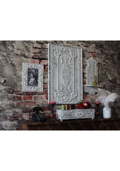 Neiwel Vintage Alron Eskitme Beyaz Kutu
