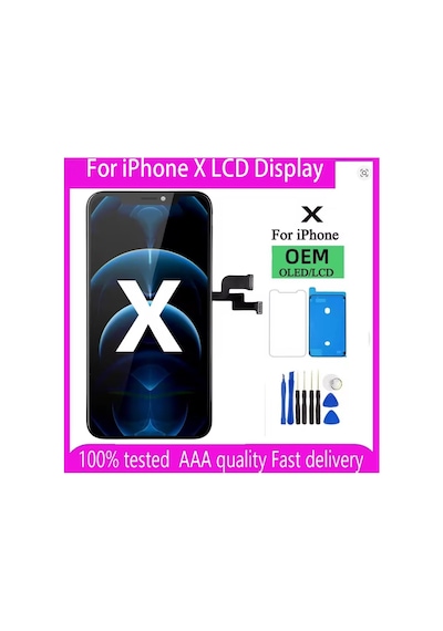 Apple iPhone Uyumlu X Oled Ön Oled Ekran Dokunmatik Sıvı Bandı Kırılmaz Tamir Seti Set