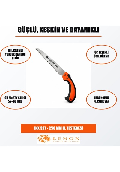 Lenox Lnx327 250 Mm Ergonomik Saplı Budama El Testeresi
