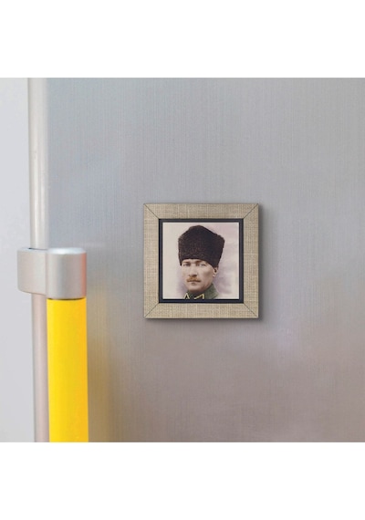 Mustafa Kemal Atatürk Baskılı Mdf Magnet 7x7 350