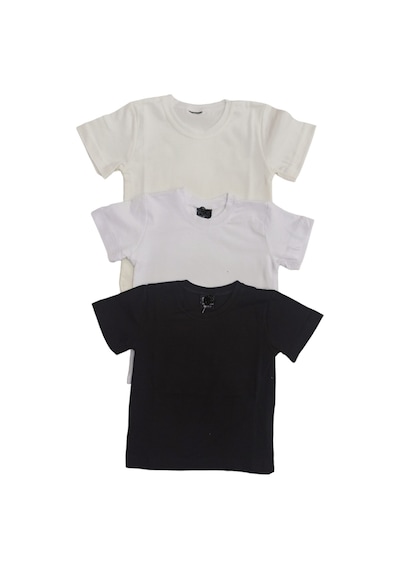 Özdemirli Bebe Basic Düz Bisiklet Yaka Kısa Kollu Likralı Badi Sweat T-shirt 3 Lü Paket Krem-siyah-beyaz Beyaz-krem-siyah Özdemirli Bebe Basic Düz Bisiklet Yaka Kısa Kollu Likralı Badi Sweat T-shirt 3 Lü Paket Krem-siyah-beyaz Beyaz-krem-siyah