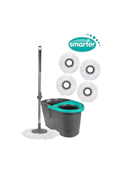 Smarter Otomatik Temizlik Seti + 4 Mikrofiber Mop