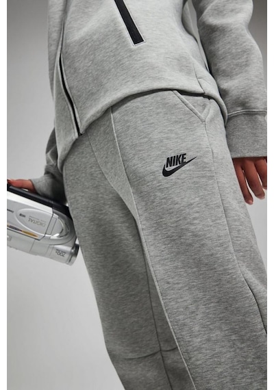 Nike Sportswear Tech Fleece Standart Fit Mid Rise Jogger Gray Kadın Eşofman Altı Gri Gri