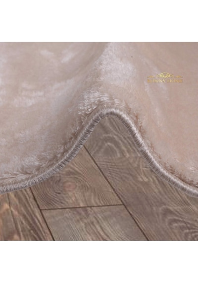 Bonny Home Elite Vizon 100x100 Cm Yuvarlak Peluş Banyo Paspası Vizon