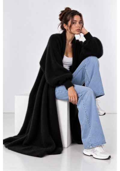 Agd Collection Alya Hırka Siyah Siyah