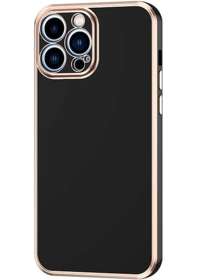 Apple Uyumlu iPhone 12 Pro Max Kılıf Zore Bark Kapak-Siyah