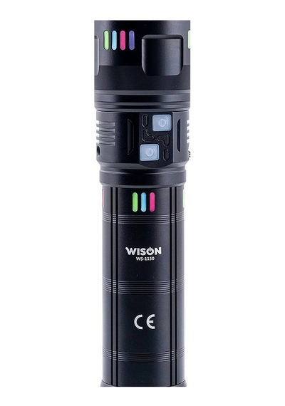 Wison Ws-1150 Uzun Menzilli 60 Watt 5500 Lümen Profesyonel Güçlü El Feneri Evimdeyokyok Çok Renkli