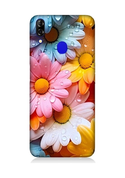 Reeder P13 Blue Uyumlu Renkli Çiçekler Damlacık Desenli Silikon Kılıf