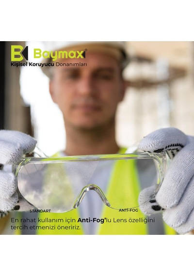 Baymax S700 Major Gözlük Üstü Gözlük Şeffaf