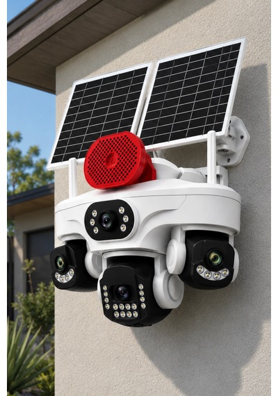 O-kam Pro Ok-337premıum 12mp 4g Sim Kartlı Solar Güvenlik Kamerası Dış Mekan Gece Görüşlü Akıllı Kam