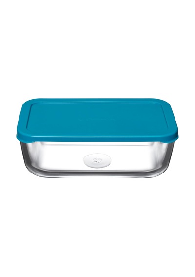 Snow Box Saklama Kabı 1225 Cc Tekli Plastik Turkuaz Kapaklı