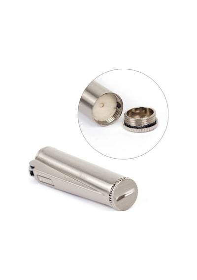 Clipper Metal Benzinli Çakmak - Mat Gümüş Mat Krom Özel Metal Kutulu Krom