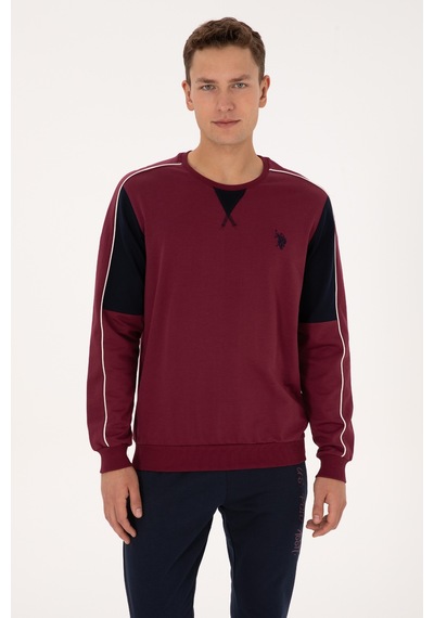 U.s. Polo Assn. Erkek Vişne Pijama Takım 50318594-vr223 Vişne