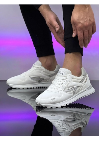 Nesilshoes Jagulep Twister Beyaz Anatomik Erkek Spor Beyaz Buz