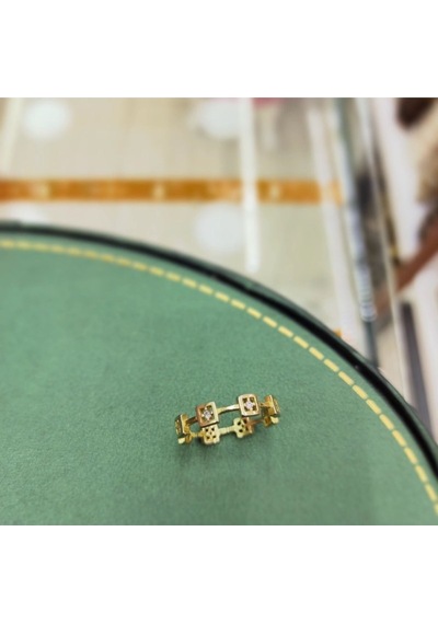Oriental Kuyumculuk Jewellery Küp Küp Kare Tam Tur Gold Gümüş Yüzük Gold