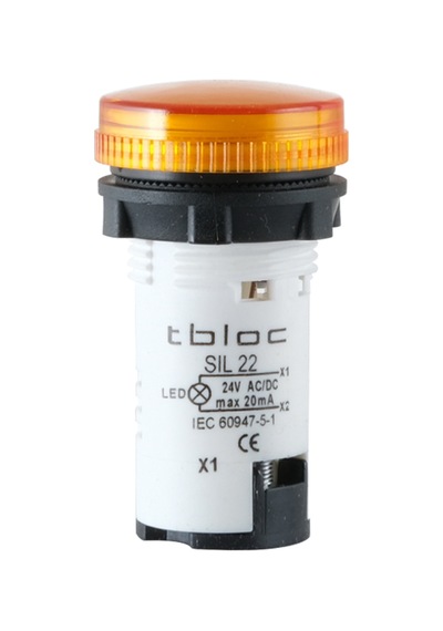 Sıl22-220ac/dc Sarı Sinyal Lambası Led