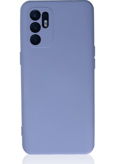 Newface - 777 - Oppo Reno 6 Kılıf Nano İçi Kadife Silikon - Csmo-tex - - Lila LİLA
