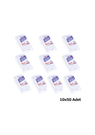 Poppy Plastik Lüx Şeffaf Kaşık 18 Cm 3 2 Gr 50 Adetlik 10 Paket Şeffaf