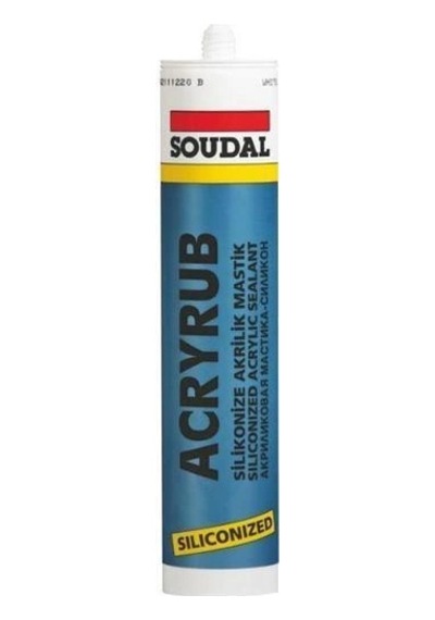 Mey İthalat Soudal Acryrub Silikonize Mastik 310 Ml Antrasit Mavi