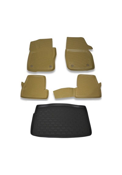 Ford Focus 3 Hb Kalin Stepne 2011-2014 Bej Paspas ve Bagaj Havu Bej