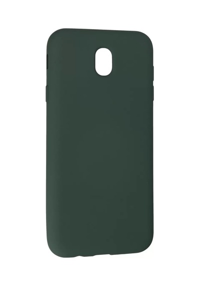 Newface Samsung Galaxy J7 Pro / J730 Kılıf Nano İçi Kadife Silikon - Koyu Yeşil