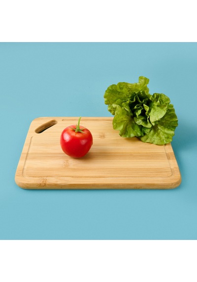 Aroww Bambu Kesme Tahtası - Krem - 22x32 Cm Renkli