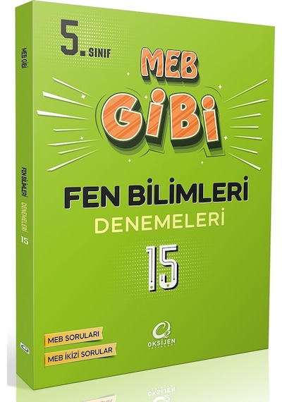 Oksijen 5. Sınıf Fen Bilimleri Meb Gibi 15 Li Branş Denemeleri