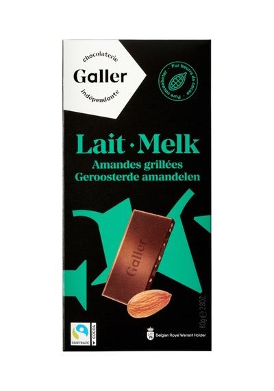 Galler Badem Parçacıklı Sütlü Çikolata 80 G - 8 Adet Tarı