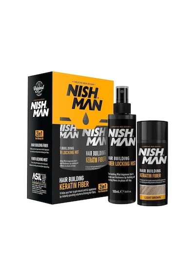 Saç Dolgunlaştırıcı Keratin Fiber Dark Brown Sabitleyici Sprey Set