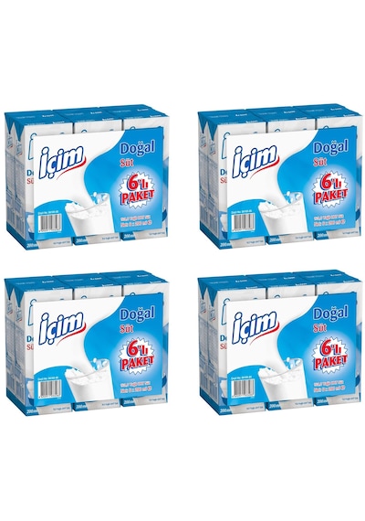 İçim Sade Yağlı Süt 200 Ml X 24 Adet