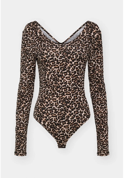 Only 15361325 Genis Yaka Leopar Desenli Kadin Body - Leopar Leopar Only 15361325 Genis Yaka Leopar Desenli Kadin Body - Leopar Leopar
