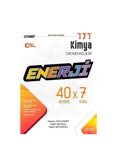 Palme Yks Tyt Enerji Kimya 40 X 7 Deneme Sınavı Video Çözümlü