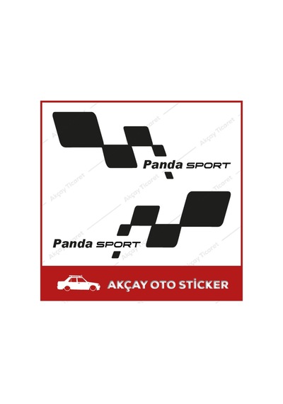 Fiat Panda Sticker Panda Sport Sticker Fiat Oto Sticker