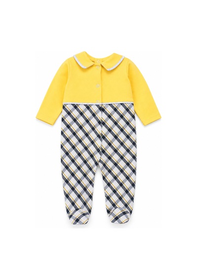 Babyhola Erkek Bebek Tavşan Desenli Patikli Tulum 12536 Sarı