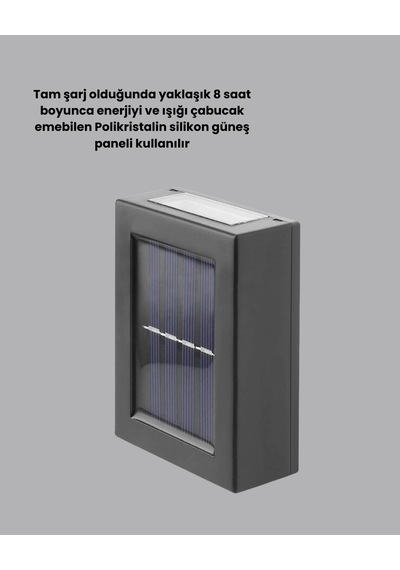 Suya Dayanıklı Güneş Enerjili Bahçe Lambası 08165550