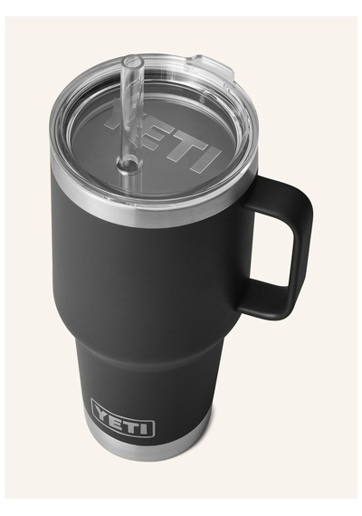 Yeti Termal Kupa 1l , Çift Cidarlı, Paslanmaz Çelik, Pipetli Ve Saplı Siyah