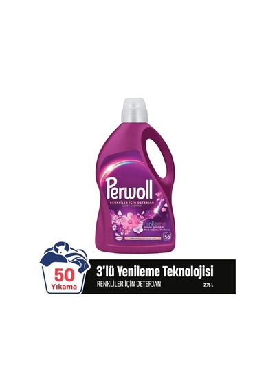Çiçek Cazibesi Sıvı Çamaşır Deterjanı 2.75l Renkli Giysiler İçin 1