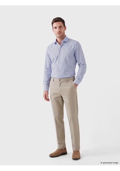 Lcw Busıness Lacivert Slim Fit Ekose Erkek Gömlek